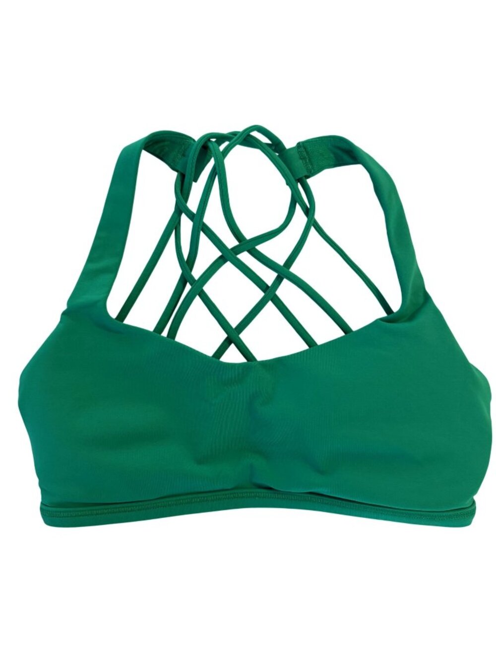 lululemon Free to Be Bra Wild Kelly Green Light Support A/B Cup Size 4